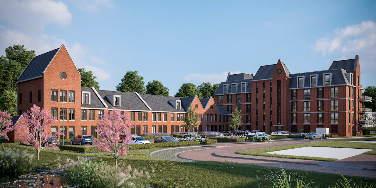 Woningen aan het water in veld 14 (Houtwal), Nobelhorst